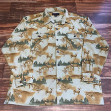 Load image into Gallery viewer, XL - Marino Bay Double Front Pocket Deer Fleece Shirt