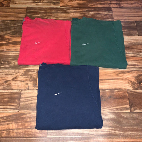 XXL - Vintage Nike Mini Swoosh Crewneck Trio Bundle