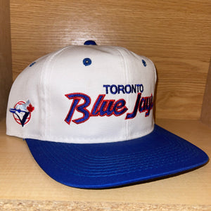 Vintage NWOT Toronto Blue Jays Script Snapback Hat