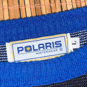 L - Vintage Indy Polaris Snowmobile Sweater