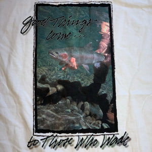 L - Vintage Go Fish Outfitters Trout Wading Shirt