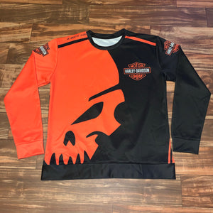 L - Harley Davidson Willie-G Skull American Legend Crewneck