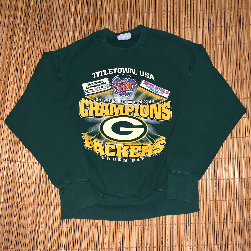 L - Vintage 1997 Packers Lee Super Bowl Sweater