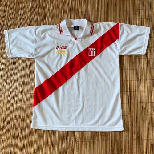 L - Peru Cerveza Cristal Soccer Jersey Polo