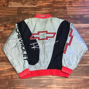 XL - Vintage Chevrolet Racing Quilted Jacket