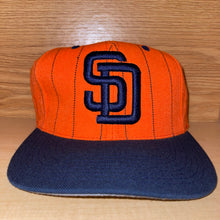 Load image into Gallery viewer, Vintage NWOT San Diego Padres Pin Striped Snapback Hat