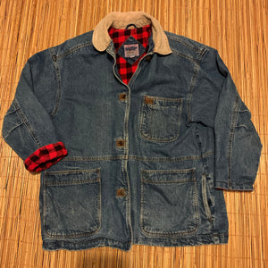 Women’s 16W - Vintage Denim Flannel Lined Jacket