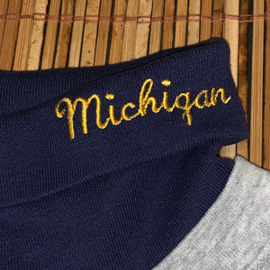 L - Vintage Embroidered Michigan Sweater