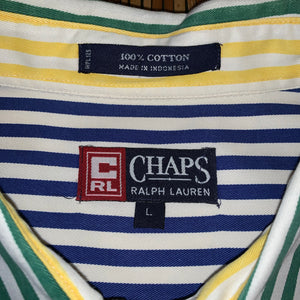 L - Chaps Ralph Lauren Rainbow Striped Shirt