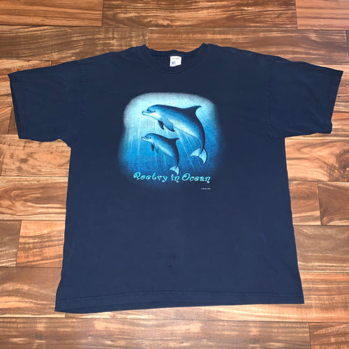 XL - Vintage Human-i-Tees Dolphin Shirt