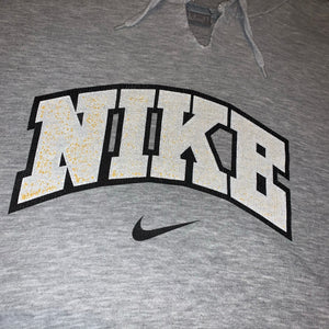 L - Vintage Nike Center Swoosh Spellout Hoodie