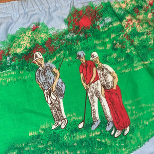 Size 36/XL - Vintage All Over Print Golf Boxer Shorts