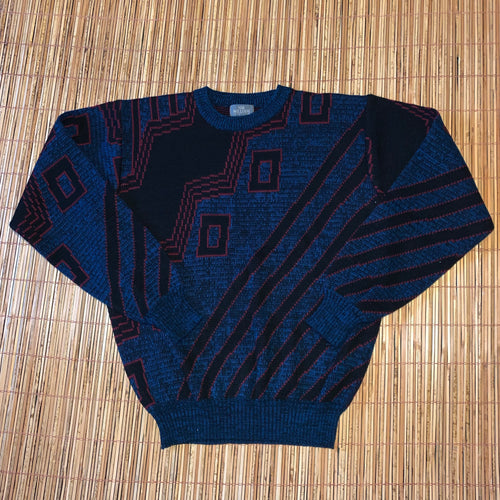 LT - Vintage Exotic Pattern 80s Style Sweater