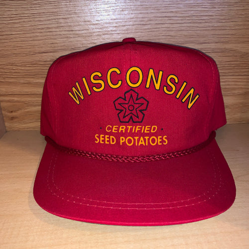 Vintage Wisconsin Seed Potatoes Strapback Hat