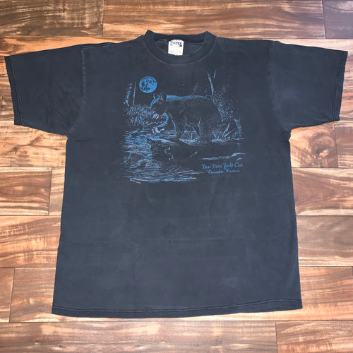 L/XL - Vintage Wasaukee Wisconsin Bear Point Yacht Club Shirt