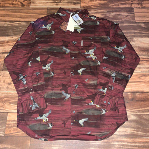 L/XL - NWT Columbia “River Lodge” Duck Button Shirt