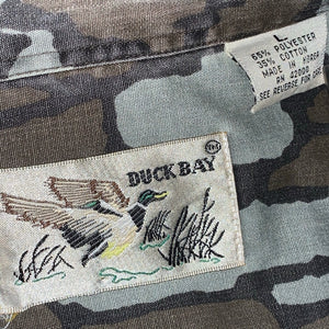 L/XL - Vintage Duck Bay Camo Button Shirt
