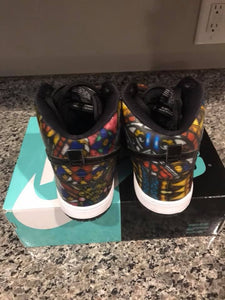Size 12 Stained Glass Nike SB’s