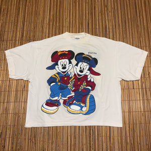 Boxy(See Measurements) - Mickey Mouse Double Sided Florida Shirt