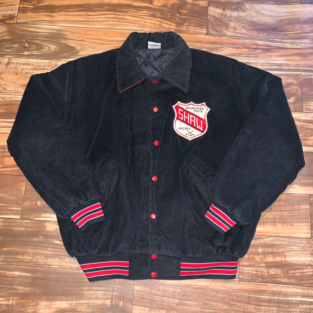 XL - Vintage Milwaukee Youth Hockey Corduroy Quilted Jacket