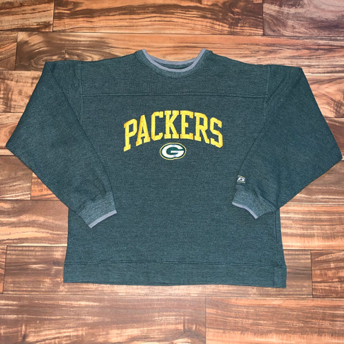 SHORT M/L - Vintage Green Bay Packers Crewneck – Twisted Thrift