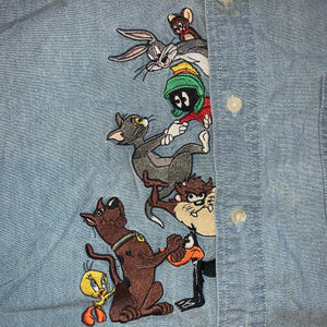 XXL - Vintage 1998 Looney Tunes Button Up Shirt