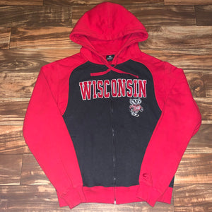 L - Wisconsin Badgers Double Sided Stitched Hoodie