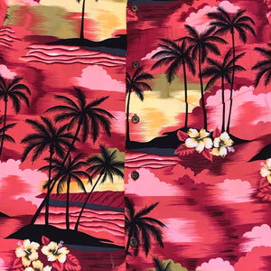 M - Vintage Hawaiian Sunset Button Up Shirt