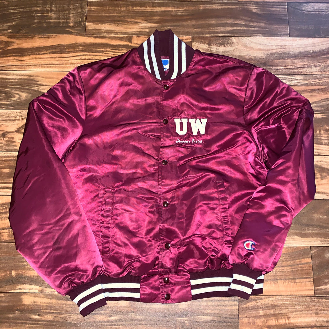 XL - Vintage UW Stevens Point UWSP Satin Champion Jacket