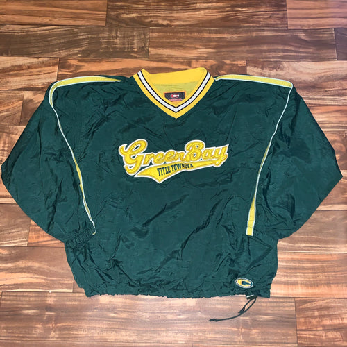 XL/XXL - Vintage Green Bay Packers Titletown Windbreaker