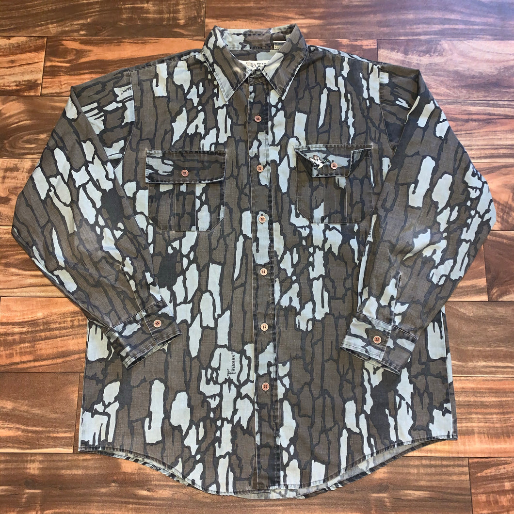 L/XL - Vintage Duck Bay Camo Button Shirt