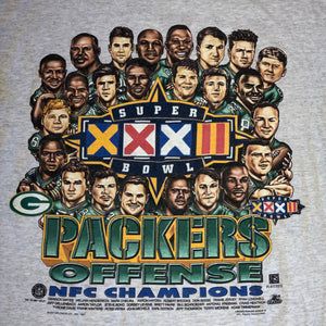 L - Vintage 1997 Packers 2-Sided Caricature Shirt