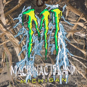 L - Mackinac Island Monster Energy Camo Hoodie