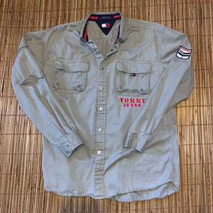 XL (See Measurements) - Tommy Jeans Button Up Jacket