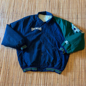 M/L(See Measurements) - Vintage Milwaukee Brewers Starter Jacket