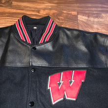 Load image into Gallery viewer, XL - Wisconsin Badgers Stitched Quilted Varsity Jacket