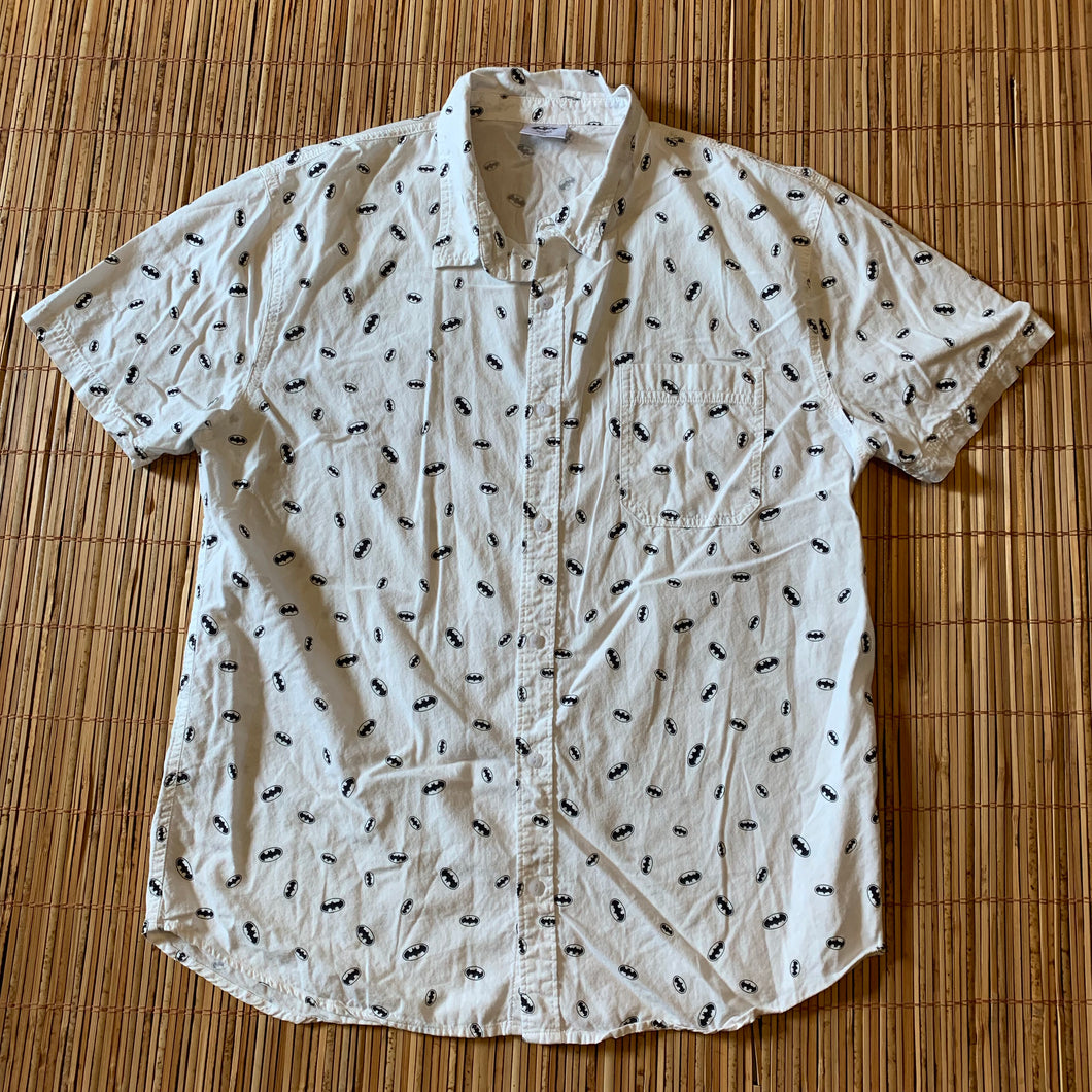 XL - Batman All Over Print Button Up Shirt