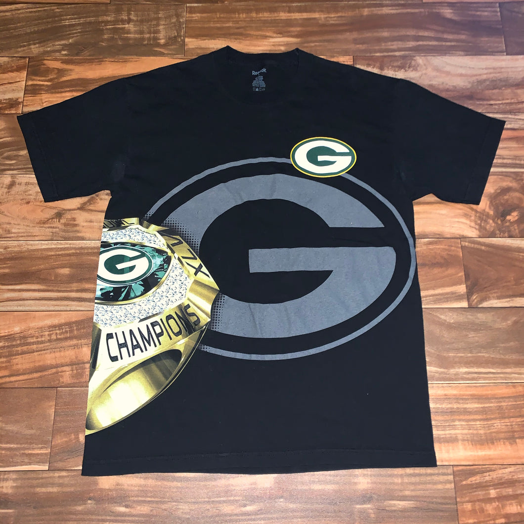 L - Green Bay Packers Big Logo Super Bowl Shirt