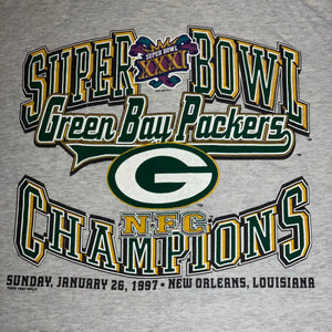 L - Vintage 1997 Green Bay Packers Super Bowl Shirt