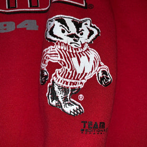 L(Fits Big-See Measurements) - Vintage 1994 Badgers Rose Bowl Sweater