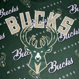 M - Milwaukee Bucks All Over Print Shirt