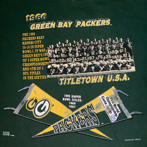 XL/XXL - Vintage Green Bay Packers 1966 Super Bowl Team Shirt