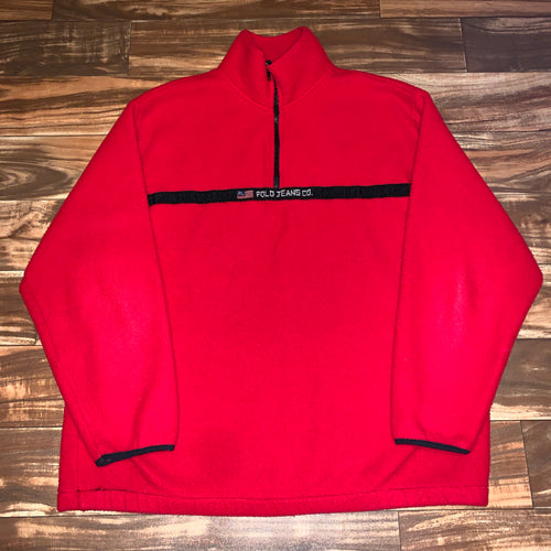 XL - Vintage Ralph Lauren Polo Jeans Co 1/4 Zip Fleece