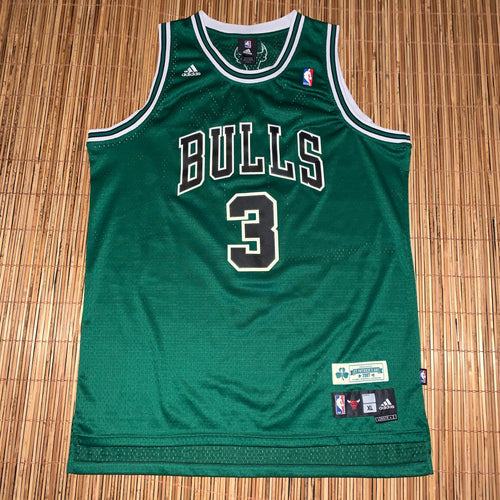 XLL - Ben Wallace Chicago Bulls Adidas St Pattys Day Special Edition Jersey