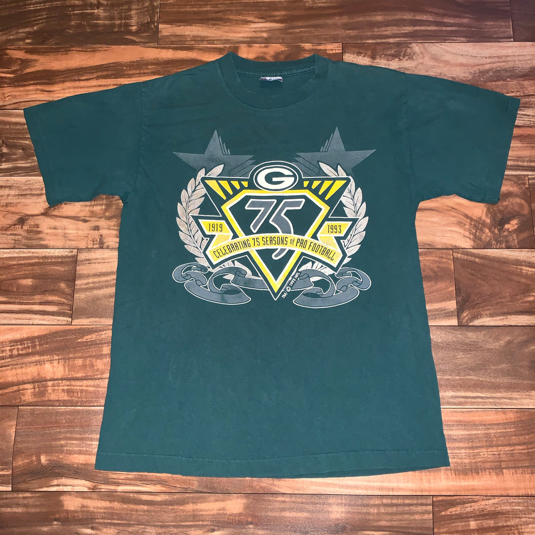 M/L - Vintage 1993 Green Bay Packers 75th Anniversary Shirt
