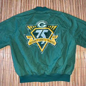 L - Vintage Green Bay Packers 75th Anniversary Jacket