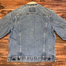 Load image into Gallery viewer, S - Vintage Levi’s Denim Leather Collared Jacket