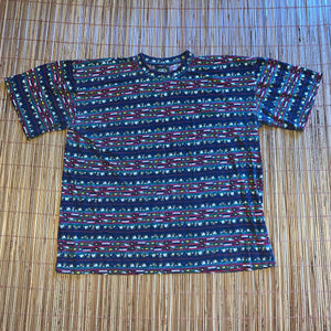 XL - Vintage New Zealand All Over Print Pattern Shirt