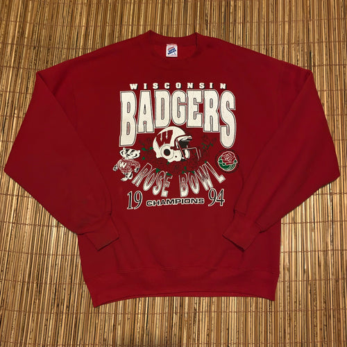 L - Vintage 1994 Wisconsin Badgers Rose Bowl Sweater