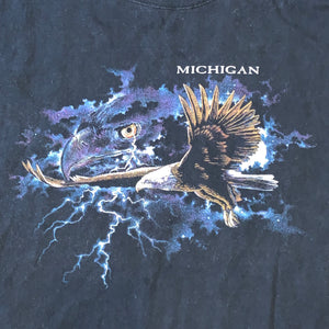 XXXL - Michigan Bald Eagle Lightning Shirt